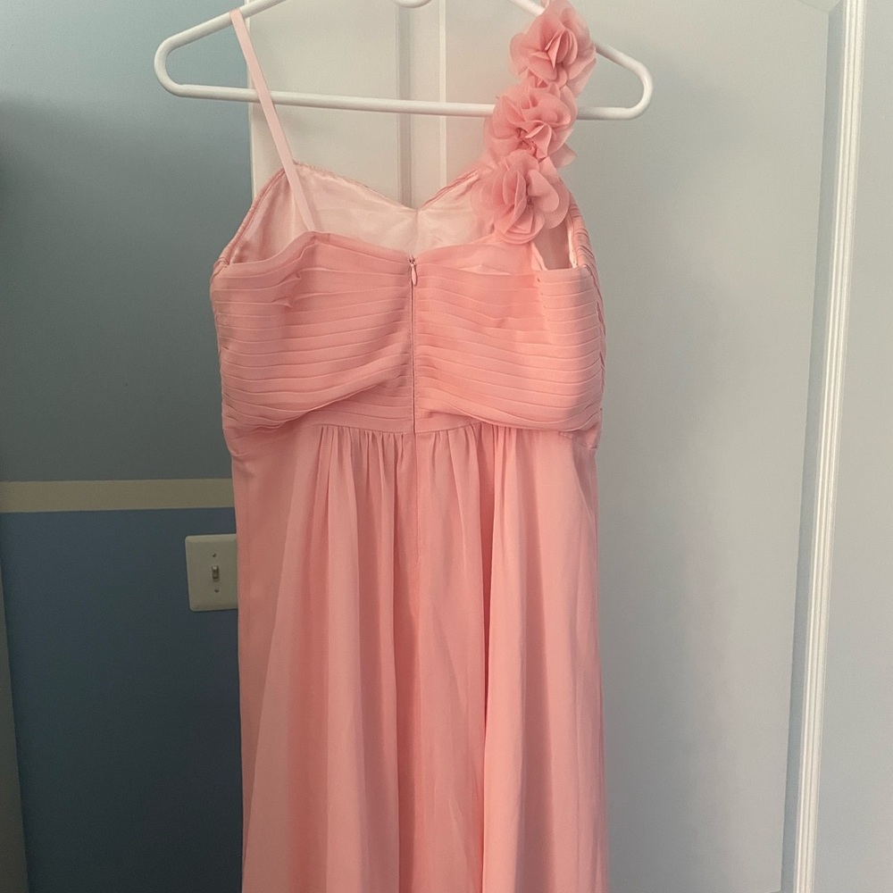 Amazon Pink Asymmetrical Ruched Sundress for Weddings